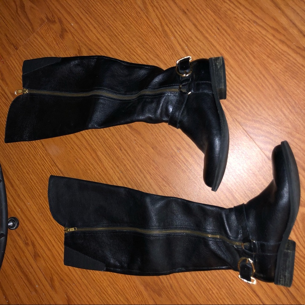Leather boots